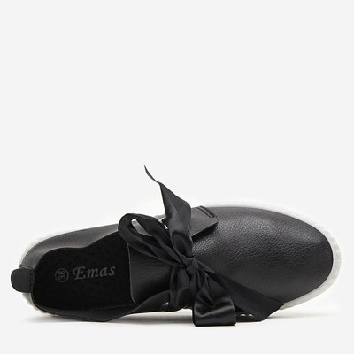 Čierne dámske slip-on tenisky Samhu - Footwear