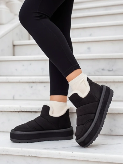 Royalfashion Dámske krátke čižmy Zoeno a'la snow boots