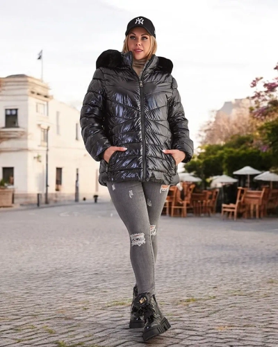 Royalfashion Dámska prešívaná zimná bunda