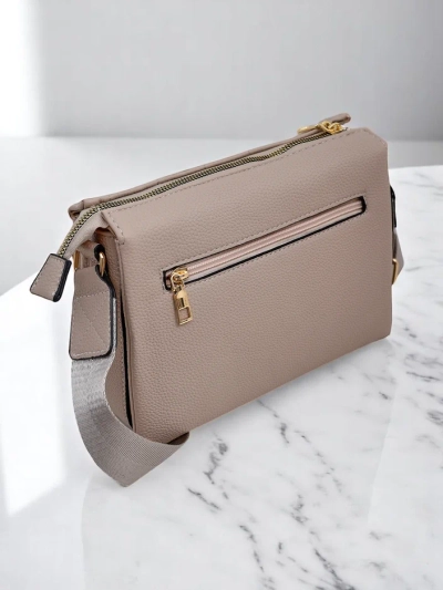 Royalfashion Dámska clutch kabelka s prešívaným predným dielom