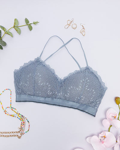 Dámska čipkovaná podprsenka Bralette - spodná bielizeň