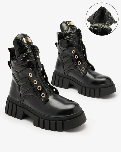 Royalfashion Dámske čižmy v čiernej farbe Selilka