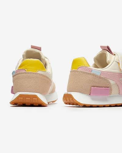 Dievčenská športová obuv v béžovo-ružovej farbe Kaxo- Obuv