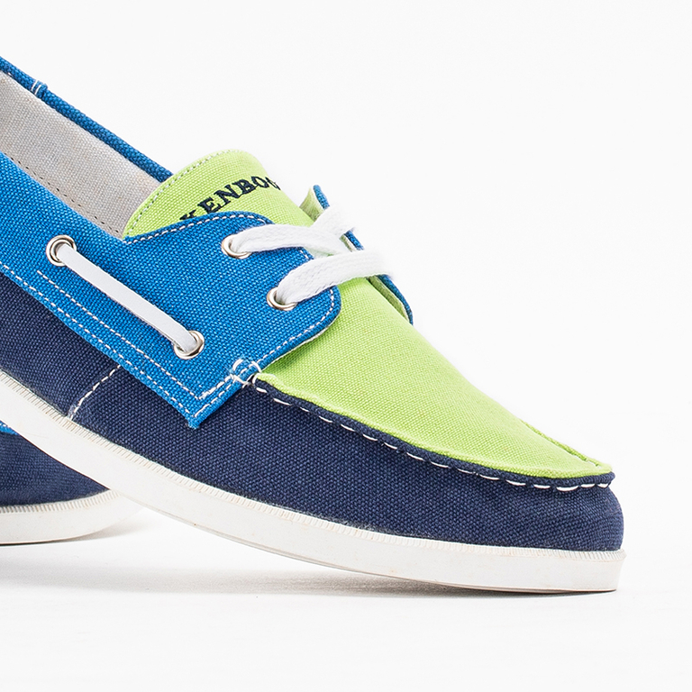 Pánske modré látkové tenisky Tehila - obuv