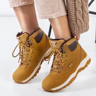 Svetlo hnedé zateplené dámske snehové topánky od Alanar - Footwear