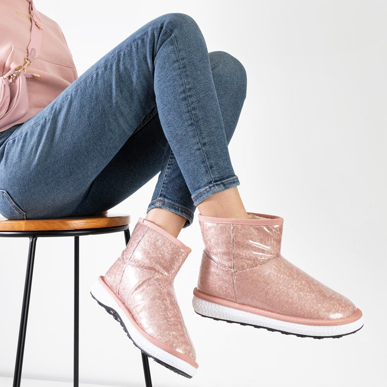 Dámske práškové snehové topánky s kožušinou Shon - Obuv