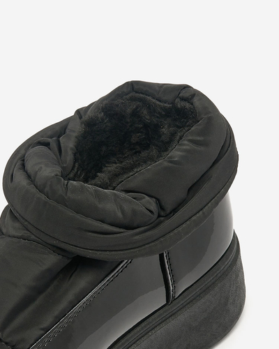 Royalfashion Dámske snehové čižmy v čiernej farbe Ademra