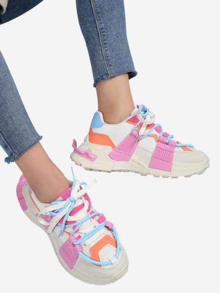 Royalfashion Dámske športové tenisky s gumovými vkladkami Bubble