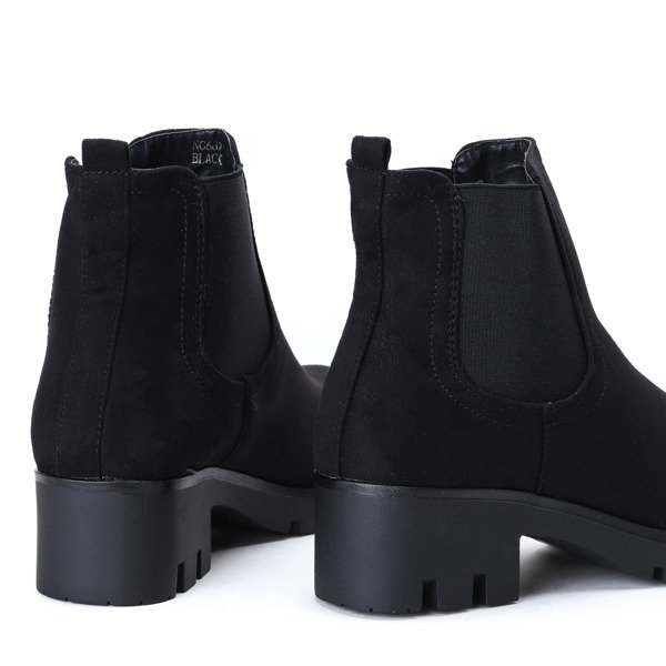 Klasyczne czarne botki Chie - Obuwie