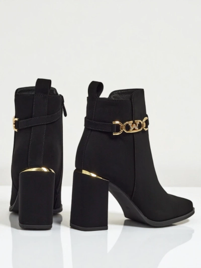 Ženski gležnjarji iz eko semiša s peto Ostirena