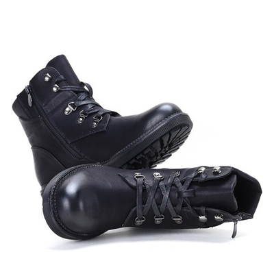 Czarne workery Suzanne - Obuwie