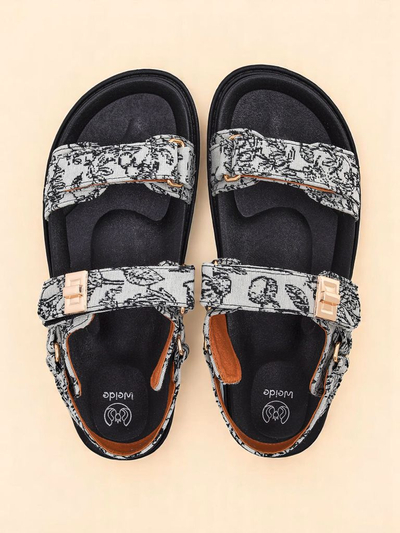 Royalfashion Dámske sandále s Aloe potlačou