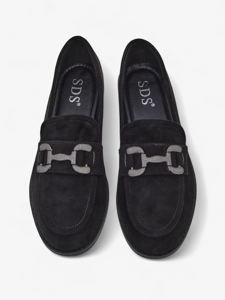 Royalfashion Elegantné dámske loafers s dekoráciou zo zirkónov Zante