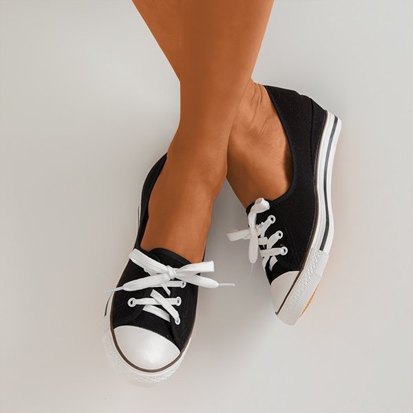 Černé boty a'la tenisky na klínku Anplus - Footwear 1