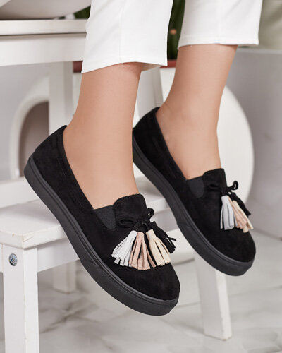 Royalfashion Dámske mokasíny so strapcami Bererto