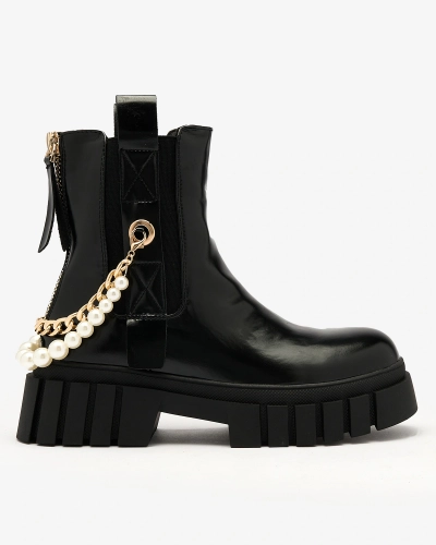 Royalfashion Čierne dámske čižmy Zifosca