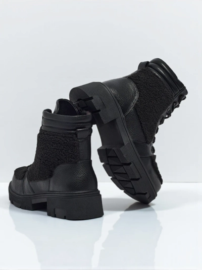 Ženski delavski škornji s krznom Ardella