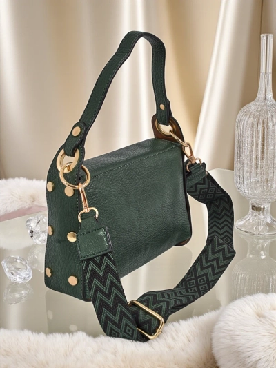 Aurelia Verde – ženska torbica iz ekološkega usnja z okrasjem