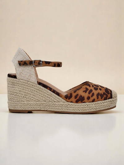 Aurelia Leopard Polne Pete Royalfashion ženski eko usnje camel
