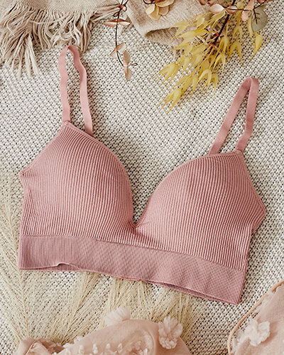 Royalfashion Dámska rebrovaná podprsenka