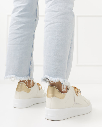 Krémové dámske nazúvacie športové topánky Derera - Obuv