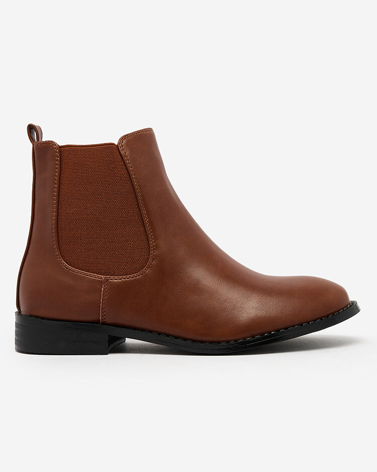 Royalfashion Čierne dámske čižmy a'la sztyblety s ozdobami Ederte