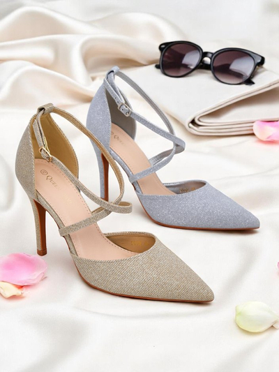 Royalfashion Dámske lodičky na ihlovom podpätku GlamStrap