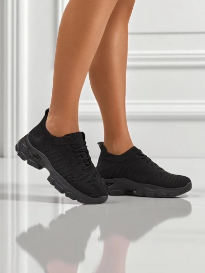 Ženske superge črne Alethea Comfort – udobni čevlji za poletje, jesen, pomlad