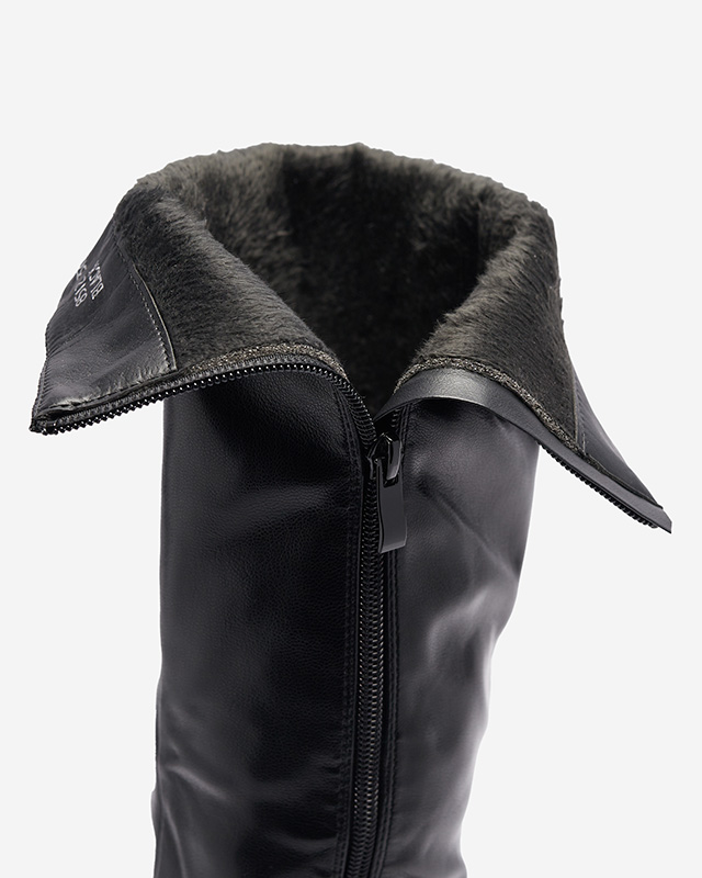 Čierne dámske čižmy Naffen- Obuv