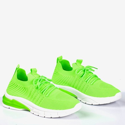 Neon zelené dámské sportovní boty Brighton - Footwear 1