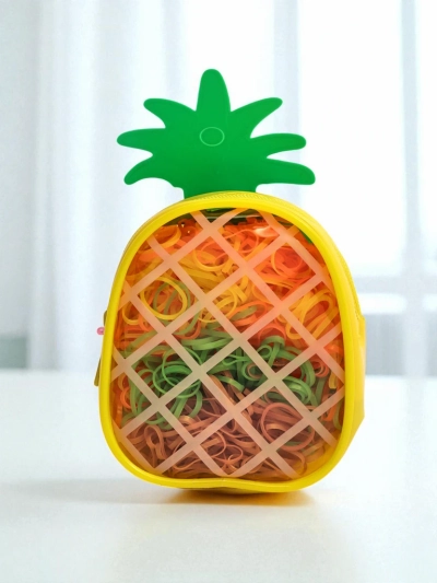 Royalfashion Večbarvne silikonske gumice Ananas