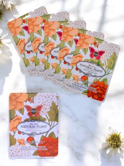 Prírodná rastlina - Sada séra s ceramidmi a masky s ružou 6g+36g x 10ks