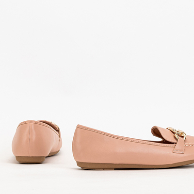 Ružové dámske mokasíny z ekokože Zolli- Shoes