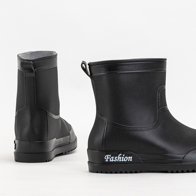 Matné čierne dámske čižmy do dažďa Aqapi - Obuv