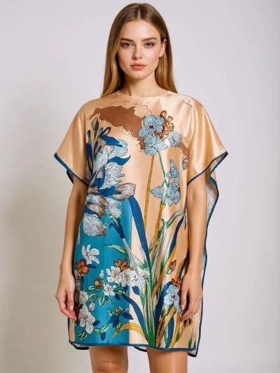 Sukienka Pareo Kalista Royalfashion – večbarvna, lahka tkanina, univerzalna