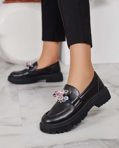 Royalfashion Dámske mokasíny s farebnými korálkami Karonia