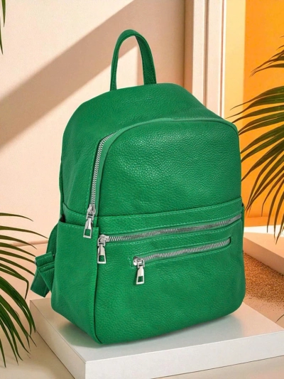 Ženski nahrbtnik AURELIA Verde eko usnje A4 Królewska Moda