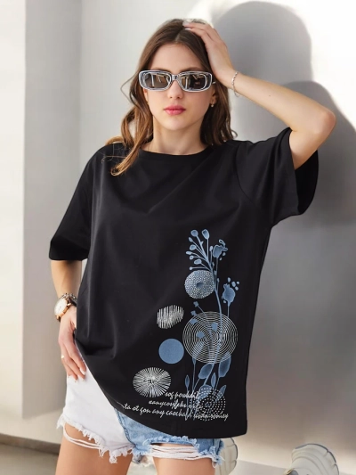 Royalfashion Dámske bavlnené tričko s potlačou