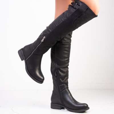 Černé ploché podpatky Cardo - Obuv 1