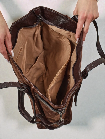 Ženska torbica shopper eko semiš Daville