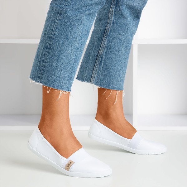 OUTLET Biele nazúvacie tenisky Spoulia - Obuv