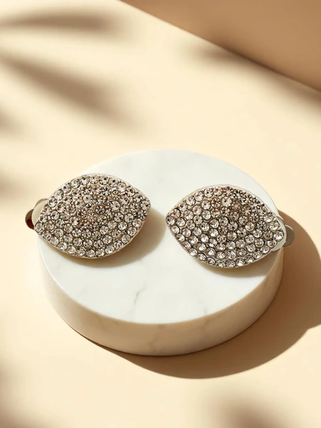 Royalfashion Náušnice na klip pre ženy so zirkónmi