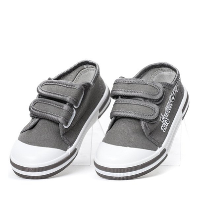 Szare chłopięce trampki Fraine - Obuwie