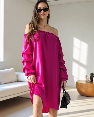 Royalfashion Hladké dámske šaty a'la španielsky s volánmi