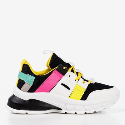 Černé sportovní tenisky s barevnými vložkami Ida - Obuv 1