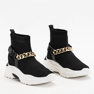 Dámska vysoká čierna športová obuv Greqo - obuv