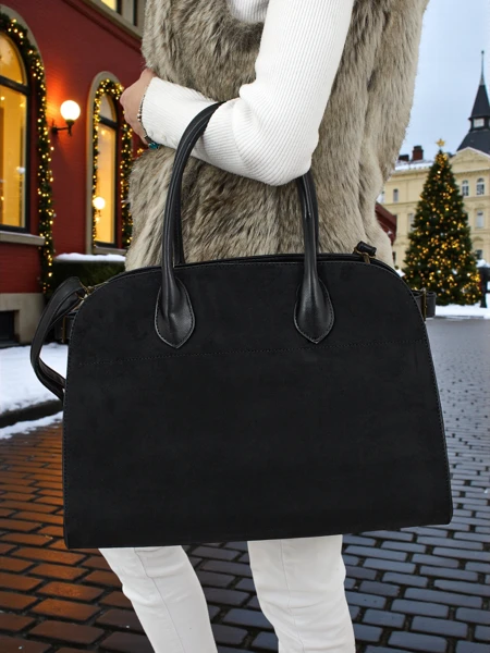 Ženska shopper torbica eko semiš Dorelle