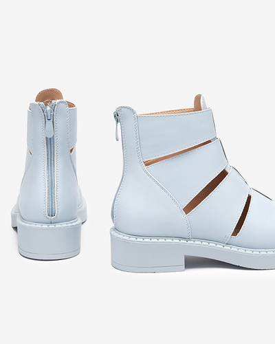 Modré dámske čižmy s výrezmi od Berofeli - Footwear