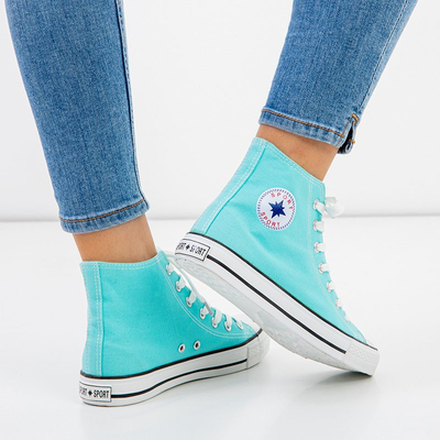 Dámske modré vysoké tenisky Inter - Footwear