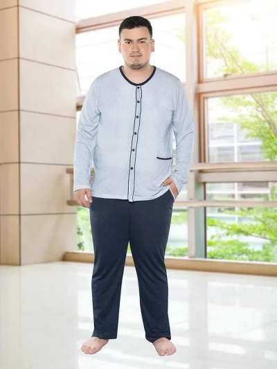 Royalfashion Bavlnené pánske pyžamá VEĽKOSŤ PLUS